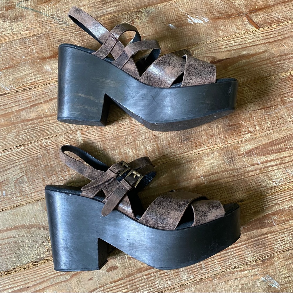 COPY - Free Bird Ali Sandals Brown Leather Size 9